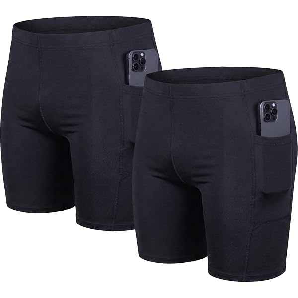 NEXGEN CLUB Shorts for Men with Zipper Pockets Quick Dry